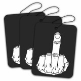 The Middle Finger Road Rage Auto Air Freshener - Cool Aqua Fragrance - 3 Pack