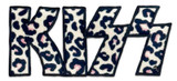 Kiss Leopard Logo - Embroidered Fuzzy Patch