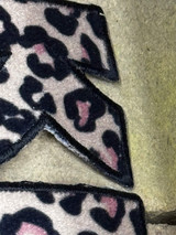 Kiss Leopard Logo - Embroidered Fuzzy Patch 5"x2"