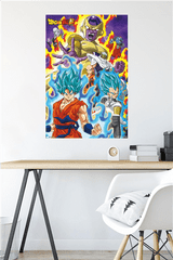 Dragon Ball Z Super Neon Poster - 22.375" x 34"