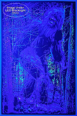 Bigfoot - Non-flocked Blacklight Poster 24" x 36"