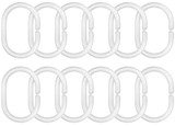 Shower Swag The Dude Fabric Shower Curtain with 12 White Hooks - 72" x 72"