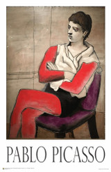 Pablo Picasso - Saltimbanque Seated With Arms Crossed Poster 11" x 17"