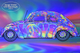 Love Bug Non-Flocked Blacklight Poster 36" x 24"