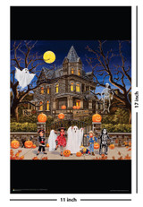Beware Haunted House by William Vanderdasson Mini Poster 11" x 17"