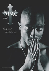 Tupac Only God Fabric Poster - 30" x 40"