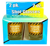 Chaser Required - 2oz Novelty Shot Glass - 2 Piece Set