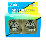 Poison - 2oz Novelty Shot Glass - 2 Piece Set