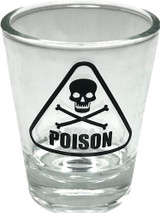 Poison - 2oz Novelty Shot Glass - 2 Piece Set