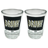 Drunk - 2oz Novelty Shot Glass - 2 Piece Set