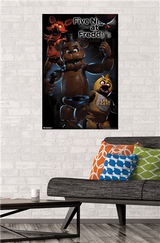 Five Nights at Freddy's Glow in the Dark Poster - 22.375" x 34"