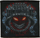 Disturbed Chrome Smiley Printed Patch 4" x 4"