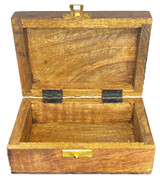 Mango Wood Engraved Rectangular Medium Sized Box