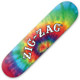 Zig-Zag Tie-Dye Design 8" Skateboard Deck