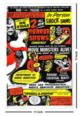 Movie Monsters Alive! Classic Movie Mini Poster 11" x 17"