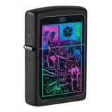 Tarot Blacklight Zippo Lighter