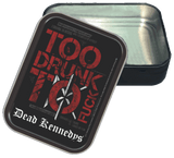 Dead Kennedys Too Drunk Stash Tin Storage Container Opened Image
