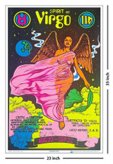 Virgo Zodiac Sign Blacklight Poster 23" x 35"