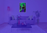 Shark Attack Flocked Blacklight Poster - 23" x 35"