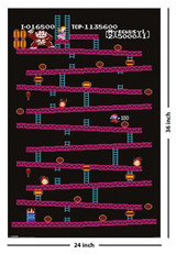 Donkey Kong Level 1 Poster - 24" x 36"