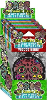 All Saints Day - Day of the Dead Voodoo Berry Automobile Air Fresheners - 12 ct.