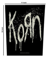 Korn - Splatter Logo - 14" x 11" Printed Back Patch
