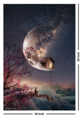 Moon Lune by Natacha Einat Poster - 24" x 36"