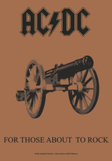AC/DC For Those About to Rock Fabric Poster - 30" x 43"