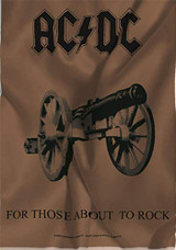 AC/DC For Those About to Rock Fabric Poster - 30" x 43"
