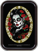 Stash Tins - El Dia Los Muertos - 4.37" L x 3.5" W x 1" H