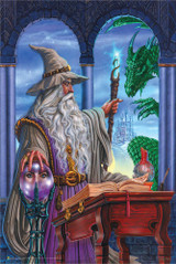 Wizard Emissary by Ed Beard Non-Flocked Blacklight Poster - 24" x 36"