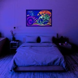 Gettin Stoned  by Dirty Donny Non-Flocked Blacklight Poster - 36" x 24"