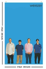 Weezer Blue Fly Flag 3' x 5'