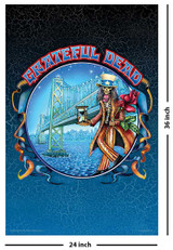 Grateful Dead Bay Bridge by Mike DuBois Poster - 24in x 36in