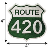 Route 420 - Embroidered Patch - 4" x 4"