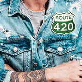 Route 420 - Embroidered Patch - 4" x 4"