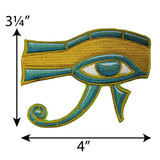 Eye of Horus - Embroidered Patch - 4" x 3.25"