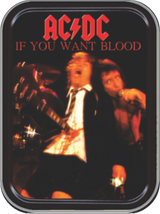 AC/DC If You Want Blood Stash Tin Storage Container Image