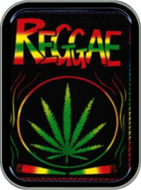 Reggae Leaf Stash Tin Storage Container Image