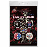 Grateful Dead Button Badge Set (Set of 5)