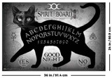 Alchemy England Black Cat Spirit Poster - 36 x 24