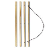 24" Pine Wood Magnetic Poster Hanger - Natural