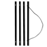 24" Pine Wood Magnetic Poster Hanger - Black