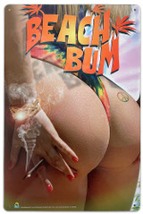 Beach Bum Tin Sign - 20x30cm - 7.87" x 11.81" Beach Bum Tin Sign - 20x30cm - 7.87" x 11.81"