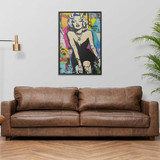 Marilyn Blond Bombshell Framed LED Neon Light Canvas Print - 24" x 36" Marilyn Blond Bombshell Framed LED Neon Light Canvas Print - 24" x 36"