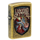 Lynyrd Skynyrd Tumbled Brass Lustre Zippo Lighter Lynyrd Skynyrd Tumbled Brass Lustre Zippo Lighter