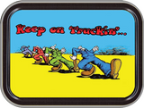 Keep On Trucking - R. Crumb Stash Tin Storage Container 4.37" L x 3.5" W x 1" H