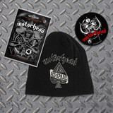 Motorhead Officially Licensed Gift Set - 1 Jersey Beanie, 1 Standard Woven Patch, 1 Set of Five Guitar Picks