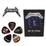 Metallica Officially Licensed Gift Set - 1 Woven Back Patch, 1 Standard Woven Patch, 1 Set of Five Guitar Picks