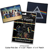 Pink Floyd Officially Licensed Gift Set - 1 Standard Embroidered Patch, 1 Standard Woven Patch, 1 Set of Five Guitar Picks